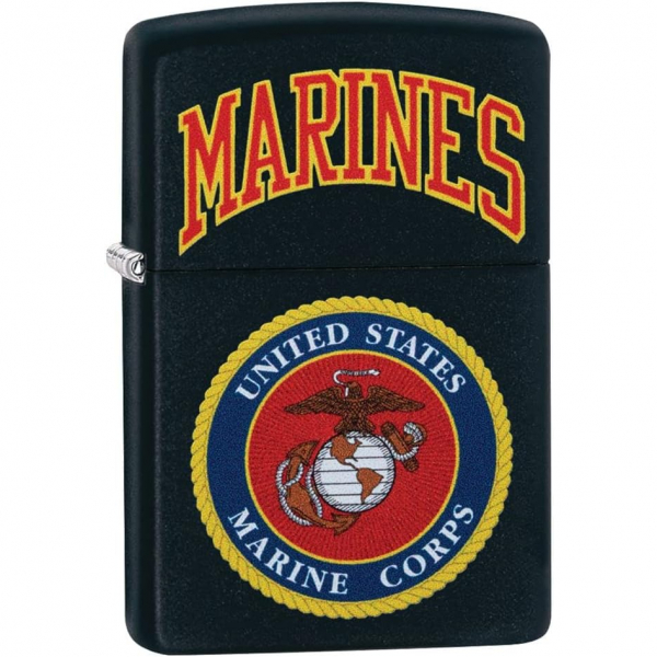 Zippo USMC Deniz Piyadeleri Mat Siyah akmak