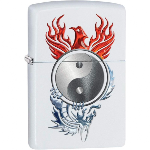 Zippo Yin ve Yang Anka Kuu ve Ejderha akmak