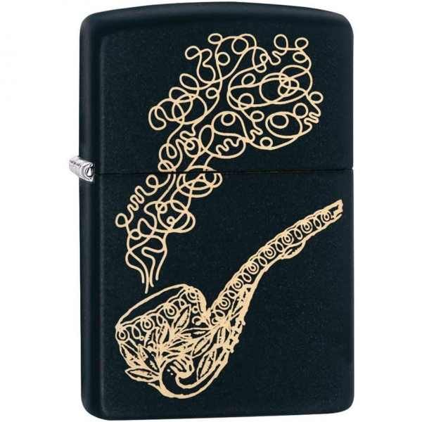 Zippo Lazer Gravr Mat Siyah akmak 