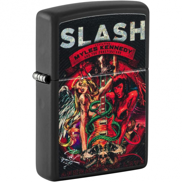 Zippo Slash Siyah Mat akmak 
