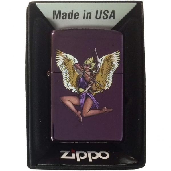 Zippo Kanatl Sava Kadn Melek akmak