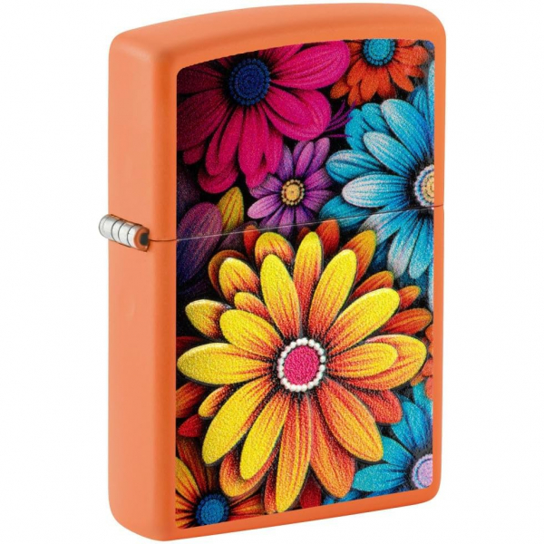 Zippo Flowers Tasarm Turuncu akmak