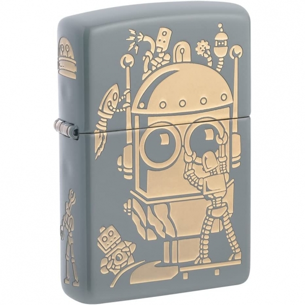 Zippo Flat Gri akmak