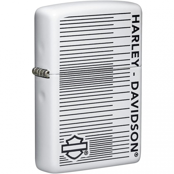 Zippo Harley Davidson Mat Beyaz akmak 