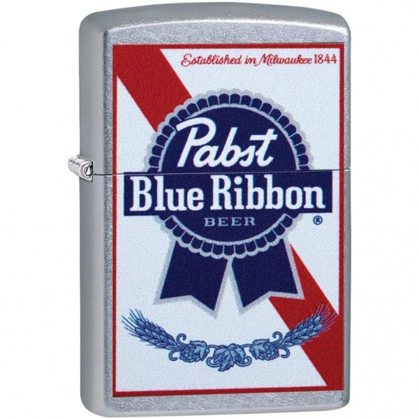 Zippo Pabst Blue Ribbon akmak (Renkli)