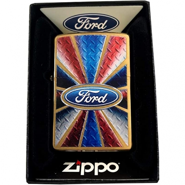 Zippo Renkli Ford Yazısı Çakmak 