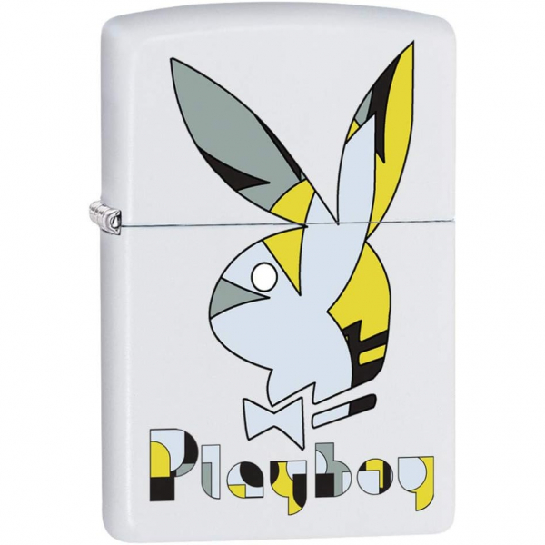 Zippo Sar Playboy Beyaz Mat akmak