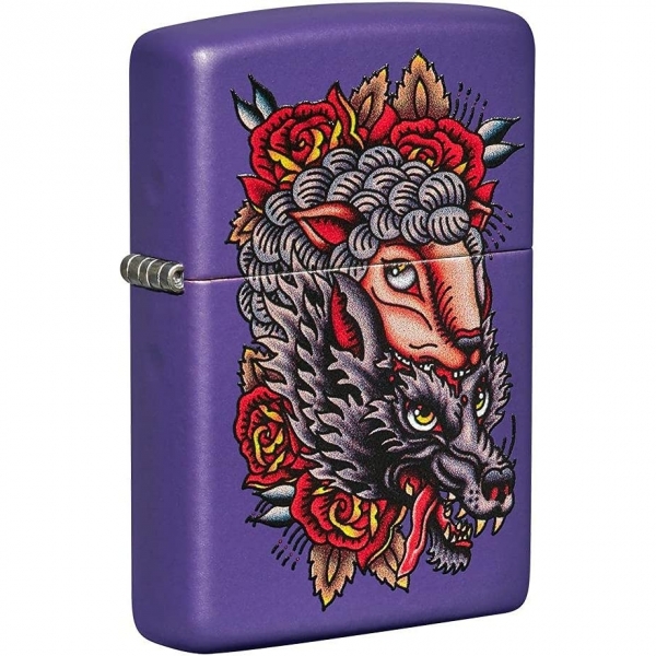 Zippo Wolf Wolves akmak(Mor)