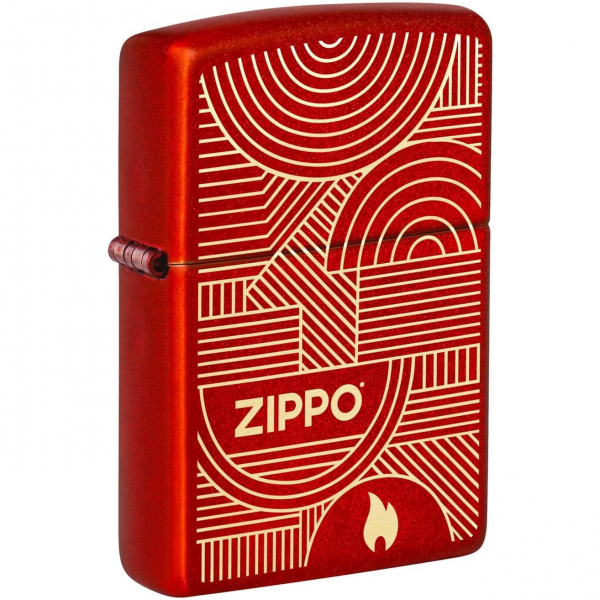 Zippo Art Deco Krmz akmak 