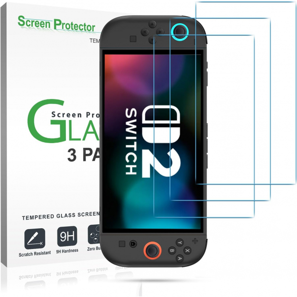 amFilm Nintendo Switch 2 Ekran Koruyucu (3 Adet)