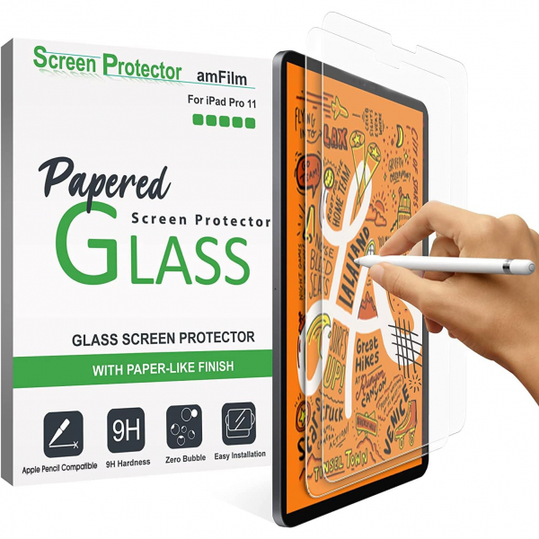 amFilm Papered iPad Pro Mat Ekran Koruyucu (11 in)