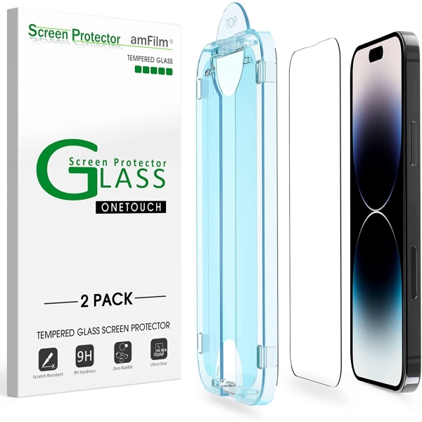 amFilm iPhone 14 Pro Privacy Ekran Koruyucu (2 Paket)