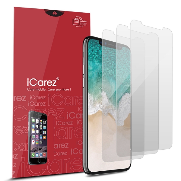 iCarez iPhone X Mat Ekran Koruyucu Film (3 Adet)