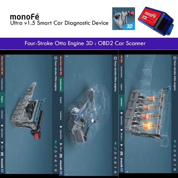 monoFe Four-Stroke Ultra v1.5 OBD 2 Ara� Tan� Cihaz�