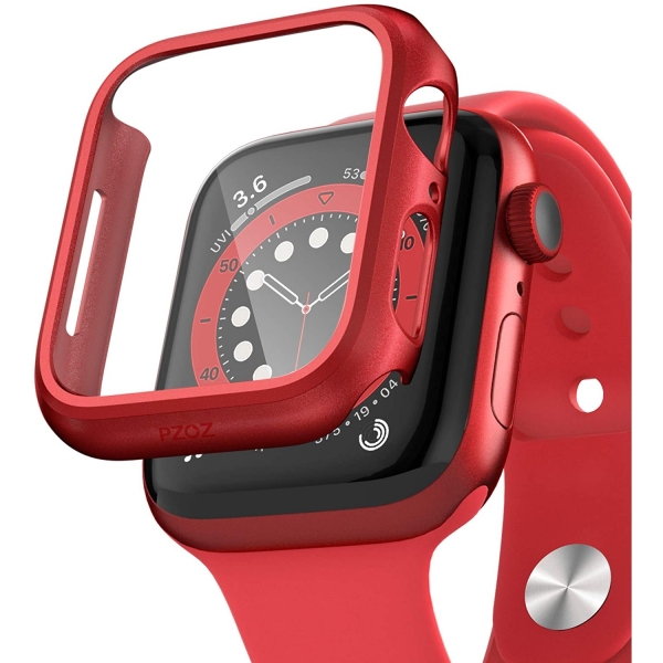 pzoz Apple Watch 4 Ekran Koruyucu Bumper Klf (44mm)