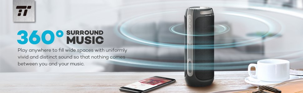 Taotronics Tt Sk11 360 Derece Bluetooth Kablosuz Hoparlor 3540