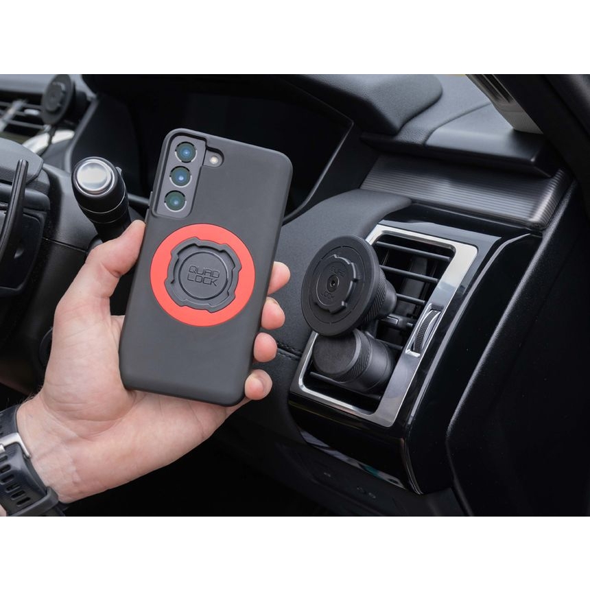Coque Quad Lock Magnétique Pour Samsung Galaxy S24+ - Noire Mate - Compatible Charge Sans Fil - Garantie 1 An