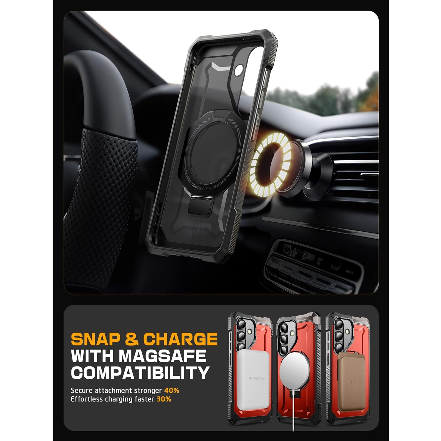 Supcase Ruddy SUPCASE Samsung Galaxy S25 FE Standlı Kılıf 97611