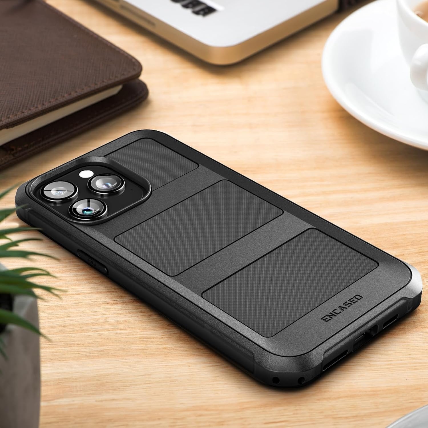 Encased Falcon Serisi Apple iPhone 15 Pro Darbeye Dayanıklı Kılıf 87776