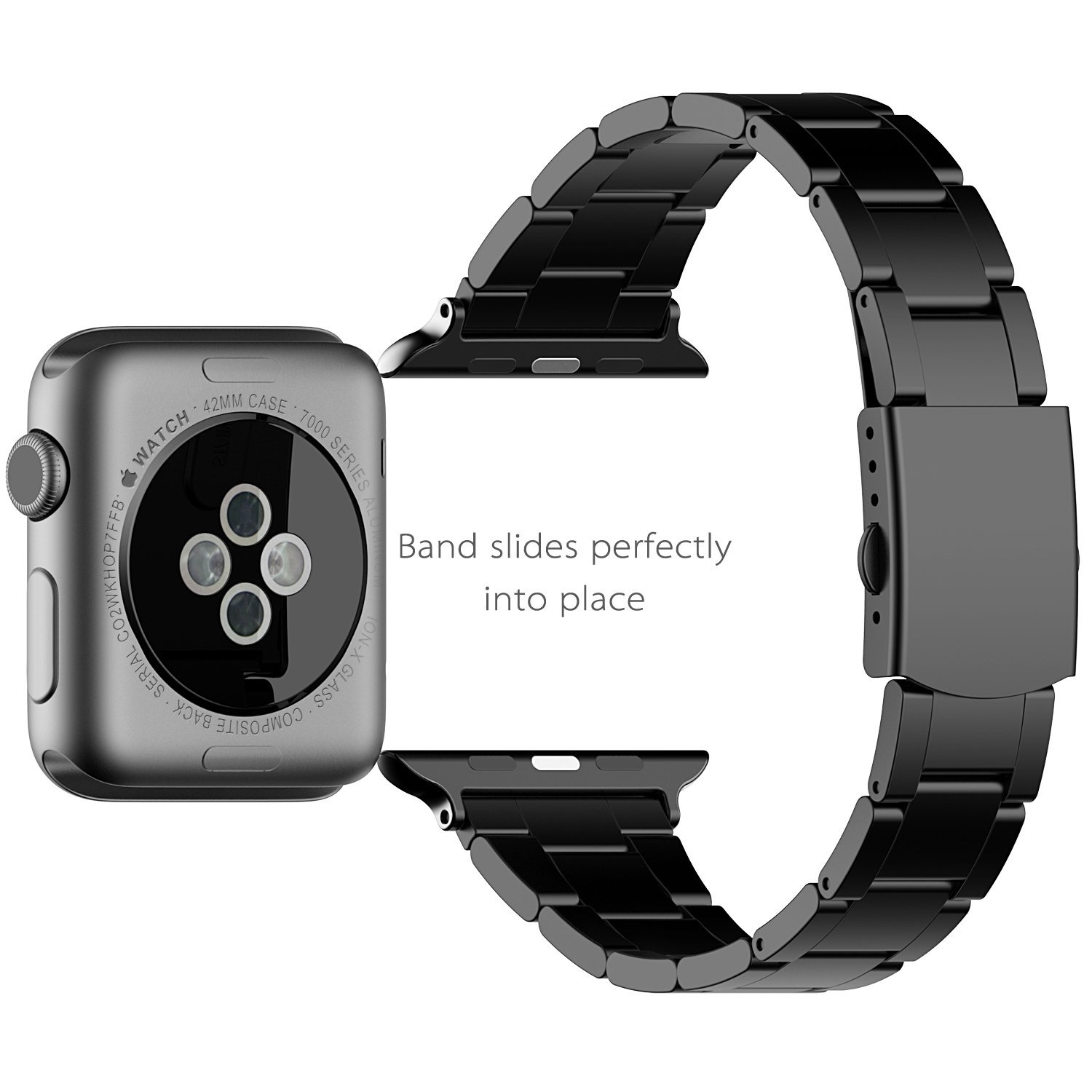 JETech Apple Watch Paslanmaz Çelik Metal Kayış (42mm) 2285