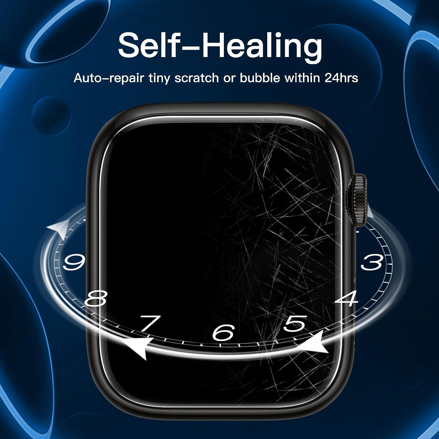 JETech Apple Watch 9/8/7 Şeffaf Ekran Koruyucu(41mm)(2 Adet) 87973