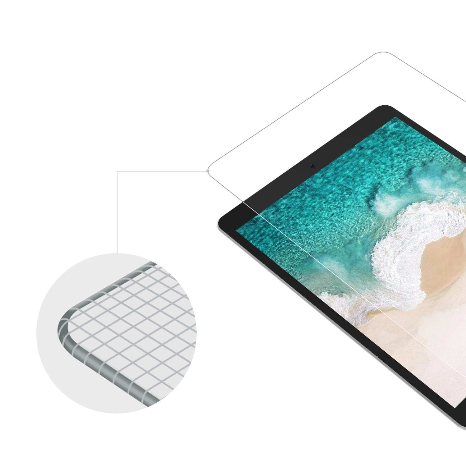JETech Apple iPad Pro Temperli Cam Ekran Koruyucu (10.5 inç) 4360