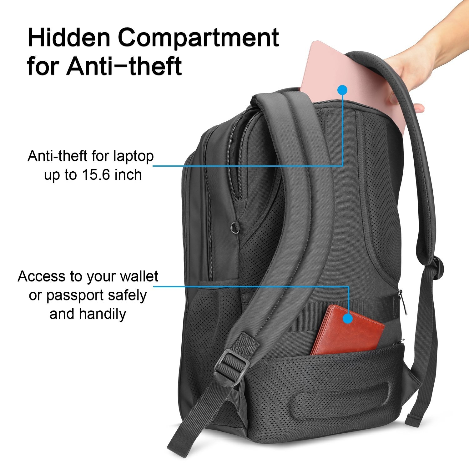 OMOTON Business Laptop Sırt Çantası 3104