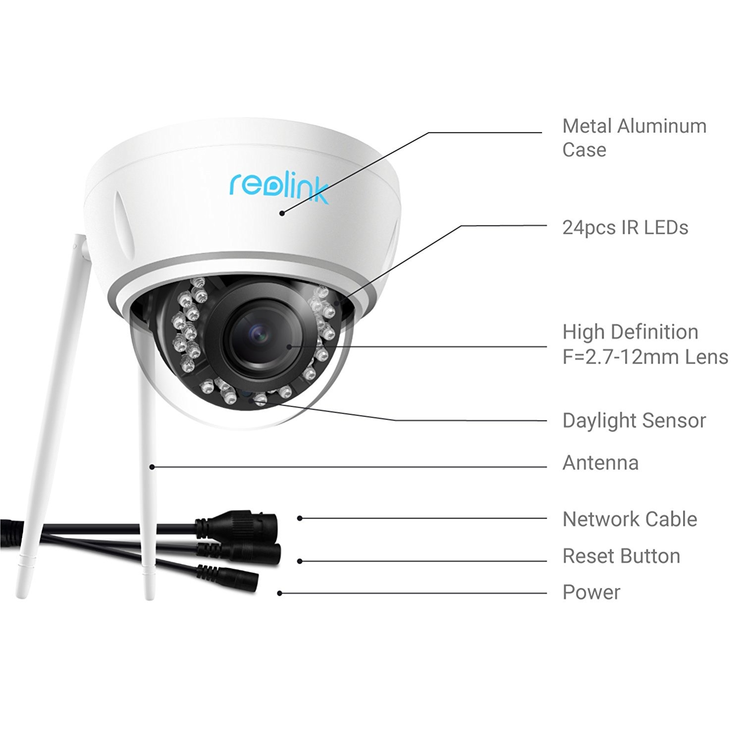 Reolink POE RLC422W WiFi Ev Güvenlik Kamerası 7924