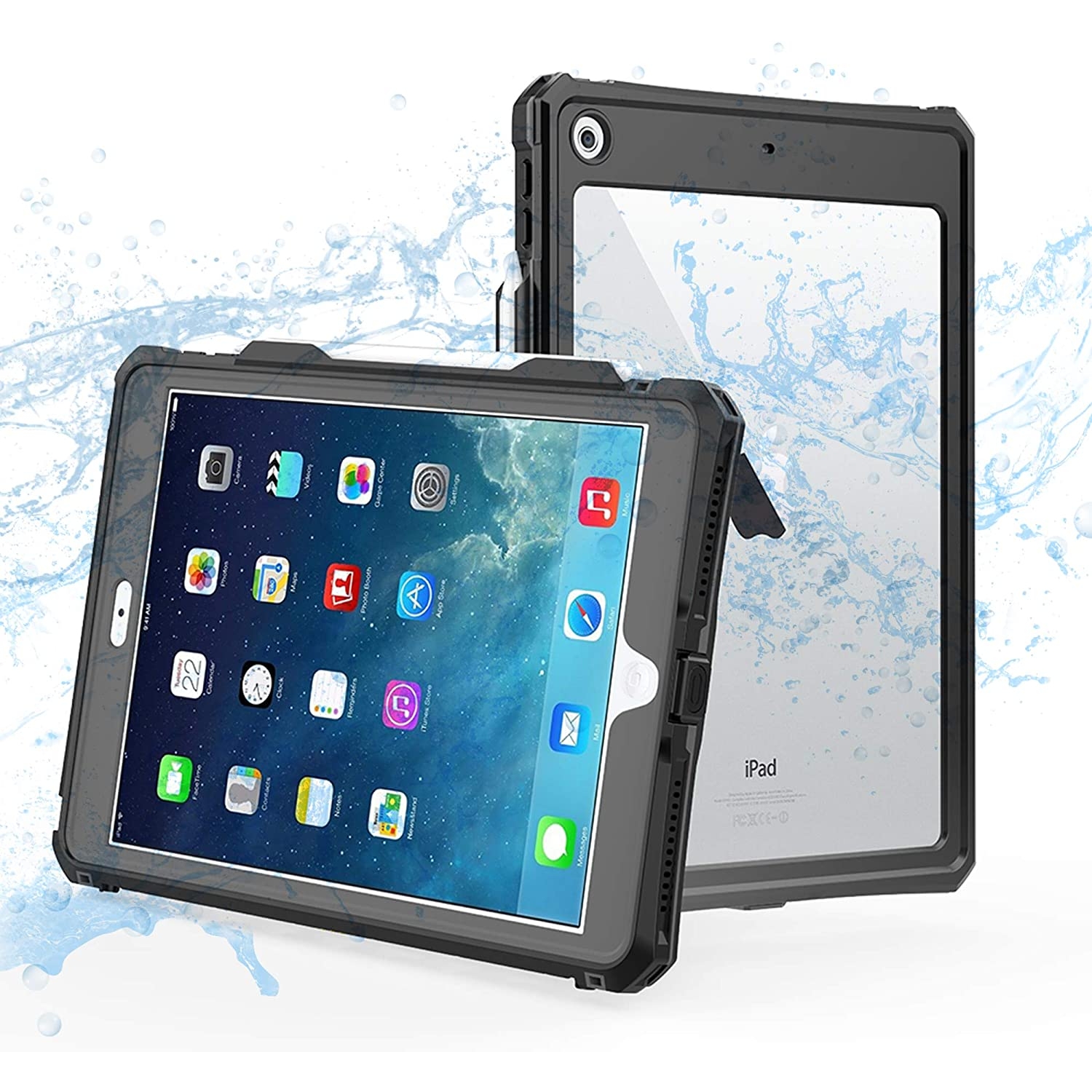 ShellBox Apple iPad Su Geçirmez Tablet Kılıfı (10.2 inç) 46769