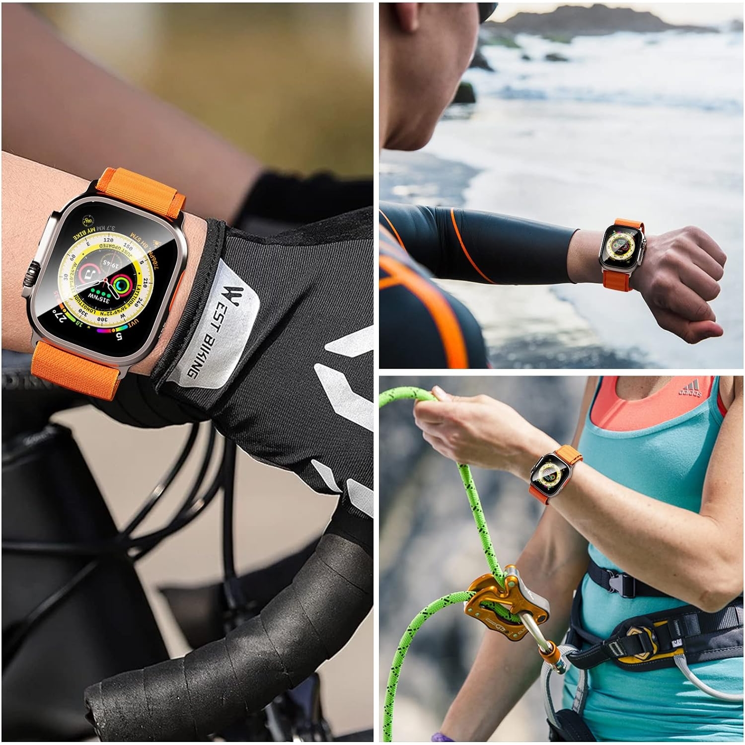 Smiling Apple Watch Ultra 2.Nesil Şeffaf Ekran Koruyucu 89060