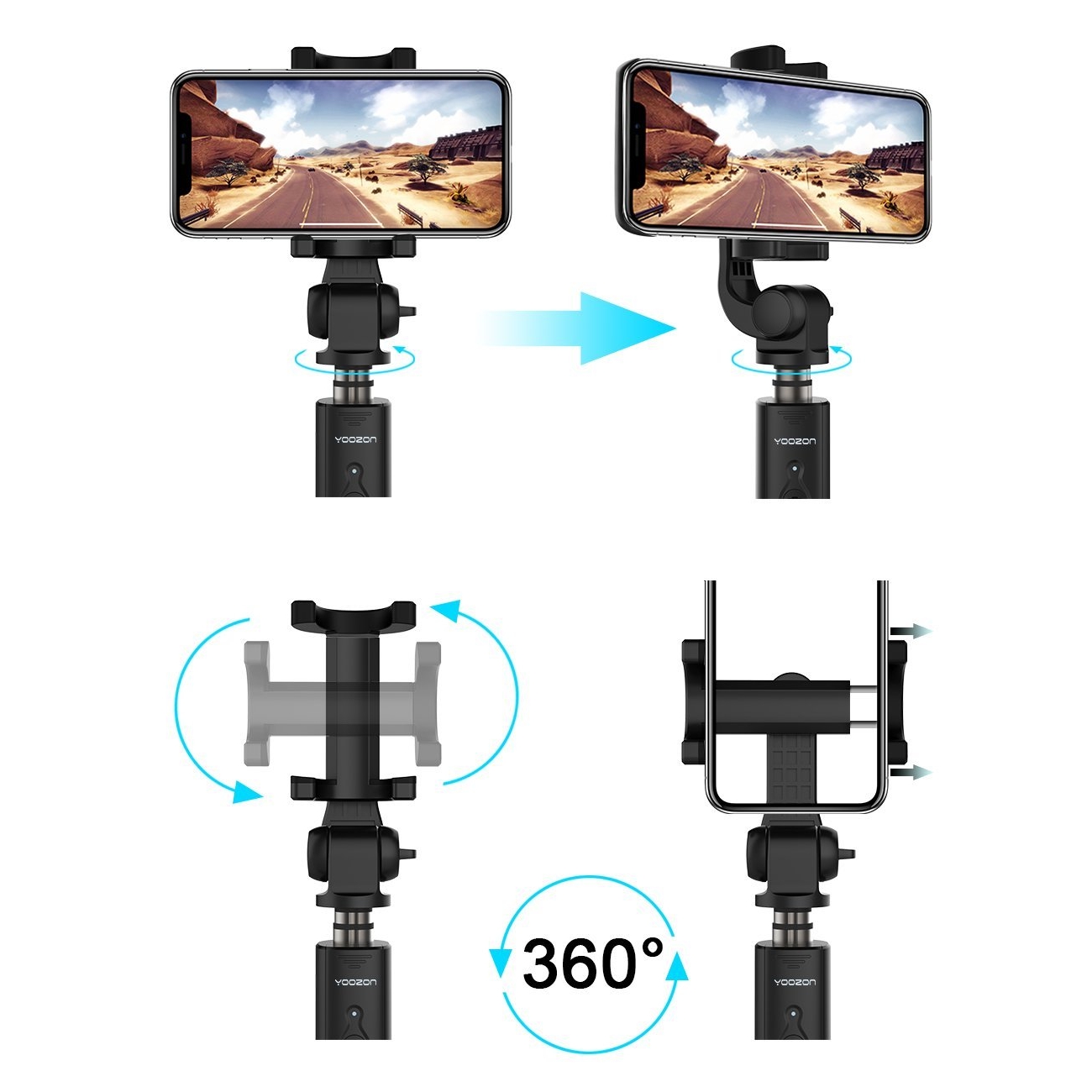 Yoozon Bluetooth Selfie Çubuğu/Tripod 8061