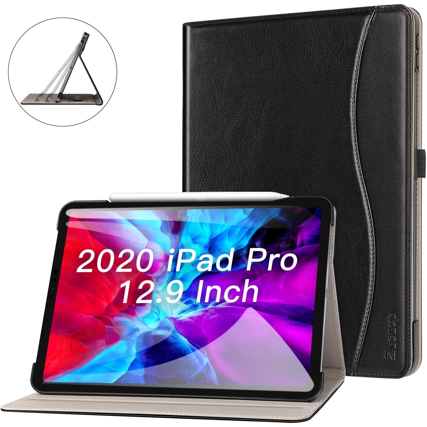 Ztotop iPad Pro Deri Standlı Kılıf (12.9 inç)(4. Nesil) 32240
